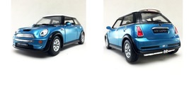 1:28 Blue 5&quot; Mini Cooper S Diecast Model Toy Car  - £17.62 GBP