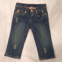 Y2K 7 Seven For All Mankind Stretch Denim Jeans 29 Waist Crop long shorts - $10.89