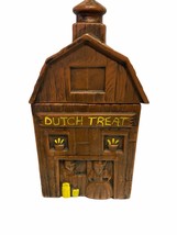 McCoy Pottery DUTCH TREAT Brown Barn Vintage Cookie Jar - No Chips or Cr... - £20.37 GBP