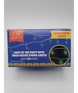 Green Cactus Party String Holiday Lights, Christmas, Cinco De Mayo, Fest... - £5.94 GBP