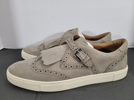 FRYE Gemma Suede Kiltie Gray Monkstrap Wingtip Oxfords Women&#39;s Shoes Siz... - $631.02 MXN