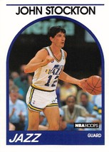 1989-90 NBA Hoops #140 John Stockton Utah Jazz  - £0.75 GBP