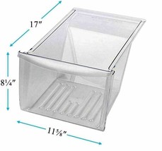 Crisper Pan Drawer For Frigidaire FRT18S6JS4 LFTR1814LW9 FFTR1814QW1 FRT18L4JW2 - £41.21 GBP