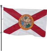 State of Florida Flag 5ft x 8ft 2-sided 3-ply 3 grommets blackout polyester - $32.20