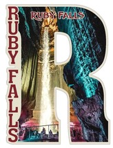 Ruby Falls Colorful Waterfall in Cave Capital R Collage Fridge Magnet - £7.11 GBP