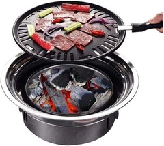 Primst Multipurpose Charcoal Barbecue Grill, Home Korean Bbq Grill, Portable - £46.73 GBP