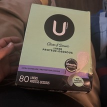U by Kotex Security Open Box Panty Liners Unscented Extra Coverage 80ct - £14.05 GBP