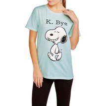 Peanuts Womens Junior Snoopy T-Shirt K. Bye Junior Sizes M 8-9 or Lg 11-... - £7.69 GBP