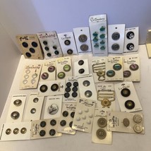 AMAZING Lot of Patterned Buttons Fancy on Cards - $38.00