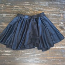 Girls Size Small 6-6X Curtains Up Solid Black Dance Skirt Cover-Up EUC - $13.00