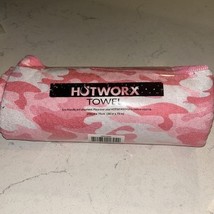 Hotworx Yoga Towel Mat Pink Camo Print Non Slip Back 29 x 76” - $39.59