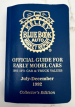 Kelley Blue Book Auto Early Model Cars July-December 1992 Collectors Edi... - $29.69