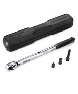 Torque Wrench Calibrated Tacklife w Ext Bar 3/8-inch Drive Click - 10-80... - £41.39 GBP