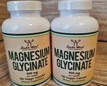 2x Double Wood MAGNESIUM GLYCINATE 400mg 180 Caps, High Absorption EXP  ... - $35.97