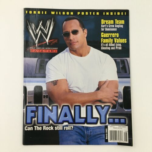 Primary image for WWE Magazine March 2003 The Rock, Dawn Marie, Torrie Wilson, No Label w Poster