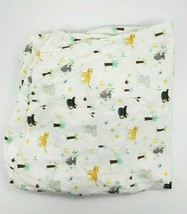 Cloud Island Jungle Animals Crib Fitted Sheet 100% Cotton w/Soft Finish Boy B32 - £7.91 GBP