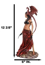 Tribal Warrior Dragon Witch Ebony Princess Meike Holding Falcata Blades Statue - £63.19 GBP