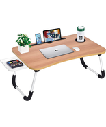 Laptop Bed Desk Table Tray Stand with Cup Holder/Drawer for Bed/Sofa/Cou... - $1,593.03 MXN