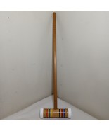 Vintage Forster Wood Croquet Mallet With Rubber Ends - 25&quot; Long - Replac... - £10.11 GBP
