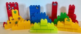 Mega Bloks Create&#39; n Play Junior - 80 Piece Building Block Set- Actual C... - $21.94