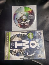 Lot Of 2 Xbox 360: Cod Black Ops [Game Only] +Army Of Two [ Complete] - £7.72 GBP