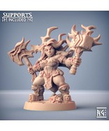 3D Printed Artisan Guild Helga Windfury Dwarven Oathbreakers 28mm 32mm - $185.93 MXN