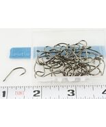 3# 100 Pieces Wanshi Fish Fishing Hooks Flat No Hole End Sharpened Black... - $58.59 MXN
