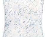 Sferra  Caderina Blue Euro Sham Floral White Piping Sateen Print Italy NEW - $27.55