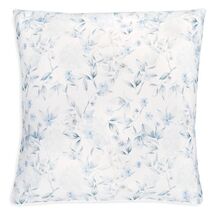 Sferra  Caderina Blue Euro Sham Floral White Piping Sateen Print Italy NEW - $27.00
