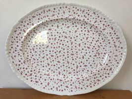Vintage Adams Wedgwood Ironstone Sprig Micratex Oval 15&quot; Serving Tray Pl... - £47.07 GBP