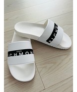 John Richmond Logo Rubber Slides White ( 9 )  - $2,538.72 MXN