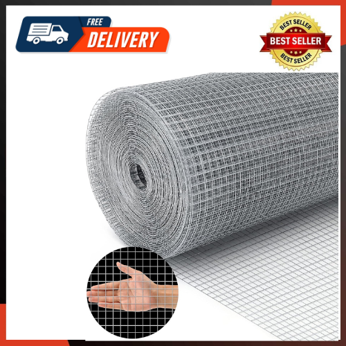 19 Gauge Hardware Cloth, 1/2 Inch Chicken Wire Fence, Galvanized Welded