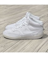 Nike Court Vision Mid Mens Size 10 White Leather Shoes - £38.88 GBP