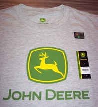 JOHN DEERE Tractors Deer T-Shirt MEN&#39;S SMALL NEW Gray - £15.55 GBP