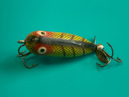 Vtg Heddon Fishing Lure &quot;Tiny Torpedo&quot; Gamefish Double Treble Hooks Whit... - £47.81 GBP