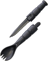 KA-BAR 9909 Tactical Black Spork Fixed Blade Knife Combo Camping Hunting - £10.16 GBP