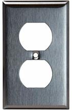 Morris Products 83210 Stainless Steel Metal Wall Plates 1 Gang Duplex Receptacle - £3.90 GBP