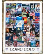 Vintage 1992 Barcelona Olympics USA Going Gold Poster 24” x 18” - Patric... - €10,59 EUR