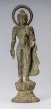 Masterpiece Antico Indonesiano Stile Bronzo Giavanese Amitabha Buddha - - £2,018.50 GBP
