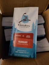 3 Bags Caribou Coffee Mahogany Dark Roast Ground 12oz (SEE PICS) (CCC) - $23.27