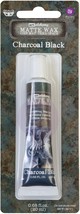 Finnabair Art Alchemy Matte Wax .68 Fluid Ounce-Charcoal Black - £11.98 GBP