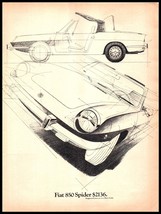 1969 Magazine Car Print Ad - FIAT 850 Spider A7 - $7.91