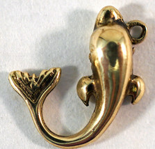 14K Gold Dolphin Charm #2 Weighs 1.5 grams - £80.12 GBP