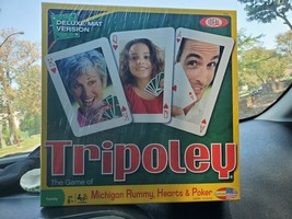 Tripoley Deluxe Mat Version The Game of Michigan Rummy Hearts Poker Cadaco new - £29.43 GBP