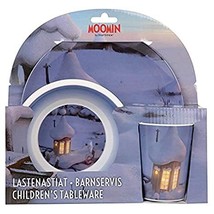 Moomin Children´s Blue Tableware Set with Plate, Bowl and Mug Martinex - £27.33 GBP