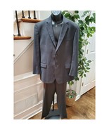 Izod Men&#39;s Gray Striped Polyester Single Breasted Blazer &amp; Pant 2 Piece ... - $148.94 CAD