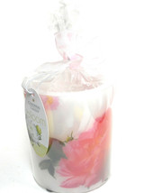 Colonial Candle Bloom Pink Rose Candle Tea Light holder NWT - $10.73