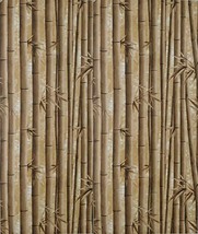 Dundee Deco AZ-F8263 Floral Printed Brown Bamboo Shoots Peel and Stick Self Adhe - $24.74