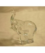 Elegant Large Elephant Trunk Up Clear Crystal Art Glass Animal Figurine ... - £59.16 GBP