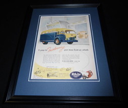 1951 White Super Power 3000 Trucks Framed 11x14 ORIGINAL Vintage Adverti... - $49.49